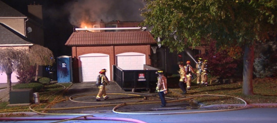 A Woodbridge incendia una casa in ristrutturazione.