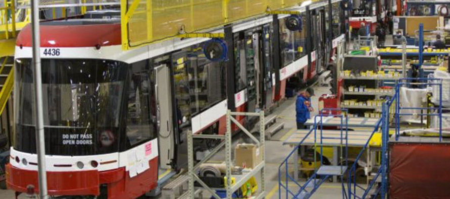 Bombardier apre la seconda linea di produzione a Kingston per accelerare la produzione dei tram