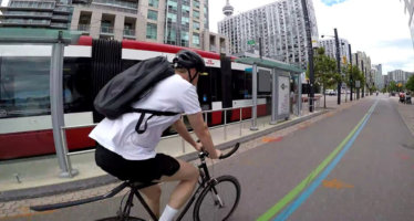 Toronto: in a survey of the Research Forum For those who have a bicycle as a primary means of transport, 60% said they did not believe that roads are safe